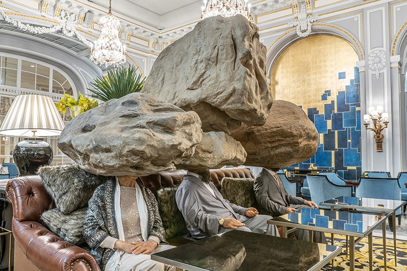 hyper-realistic humans + animals by sun yuan & peng yu take over the st. regis in rome